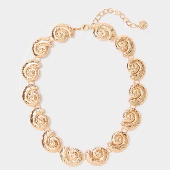 🔹️ House of Harlow 🔹️1960 Gold Nautilus Spiral 16" Necklace Nwt ✨️ - Picture 1 of 8